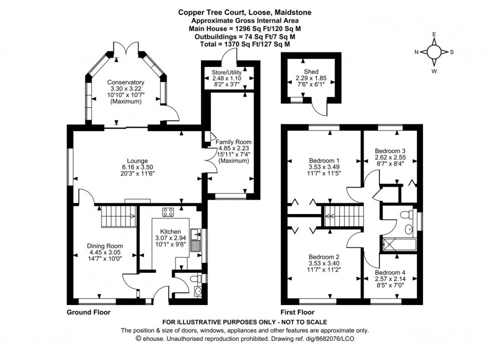 Floorplan for Copper Tree Court, Loose, Maidstone