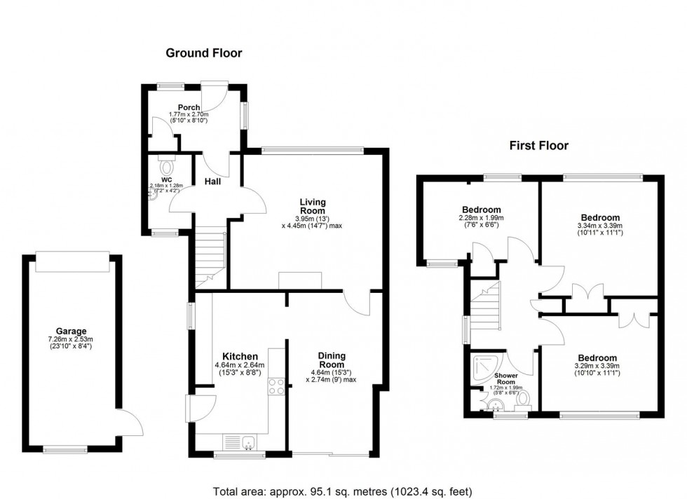 Floorplan for Surrenden Road, Staplehurst