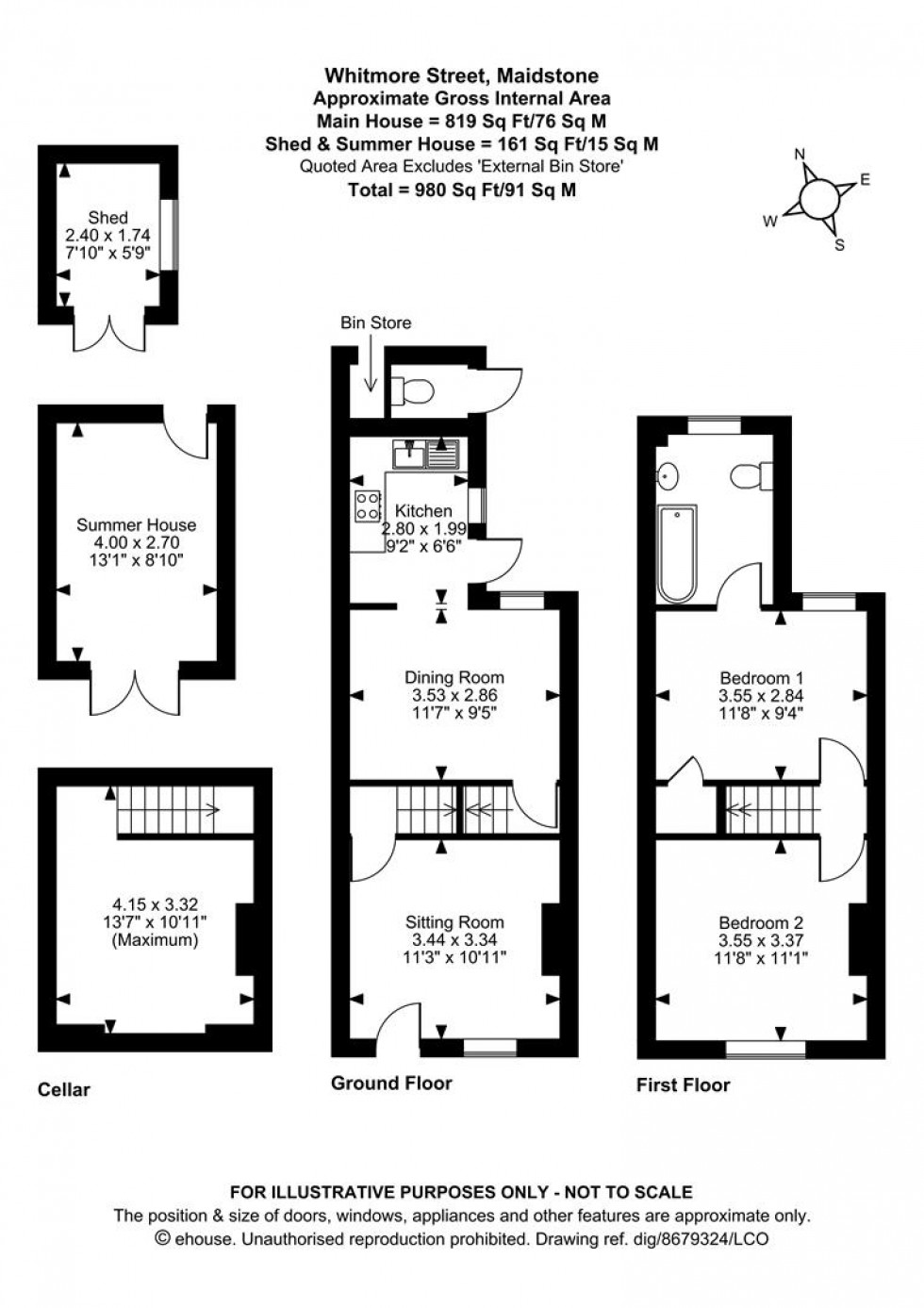 Floorplan for Whitmore Street, Maidstone