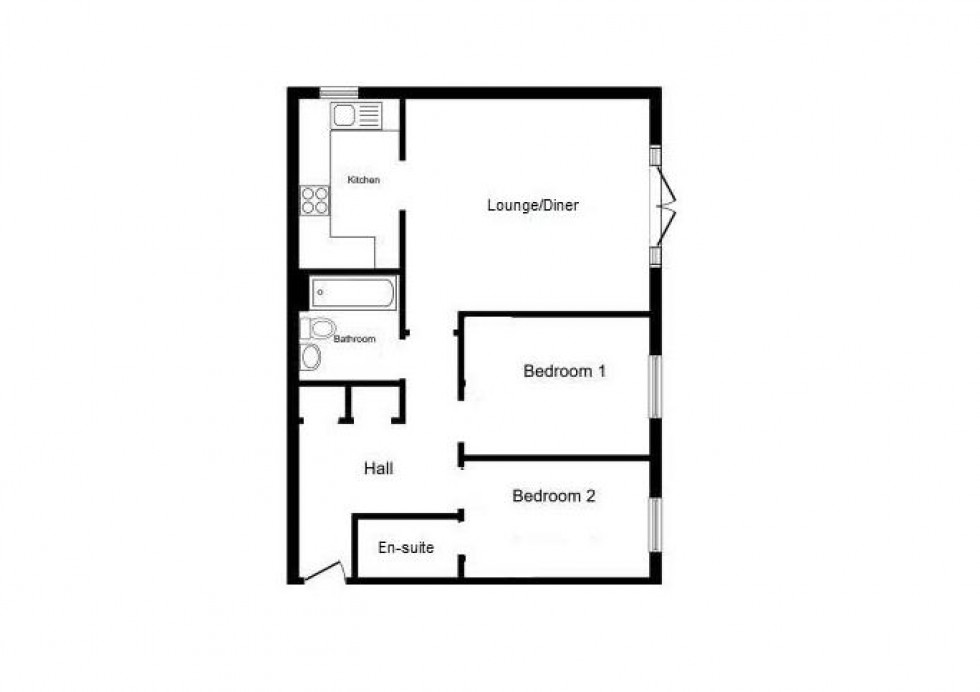 Floorplan for Bodiam Court, Maidstone