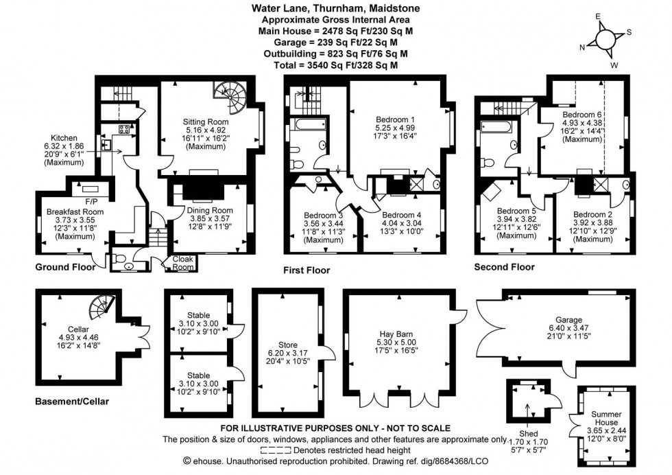 Floorplan for Water Lane, Thurnham