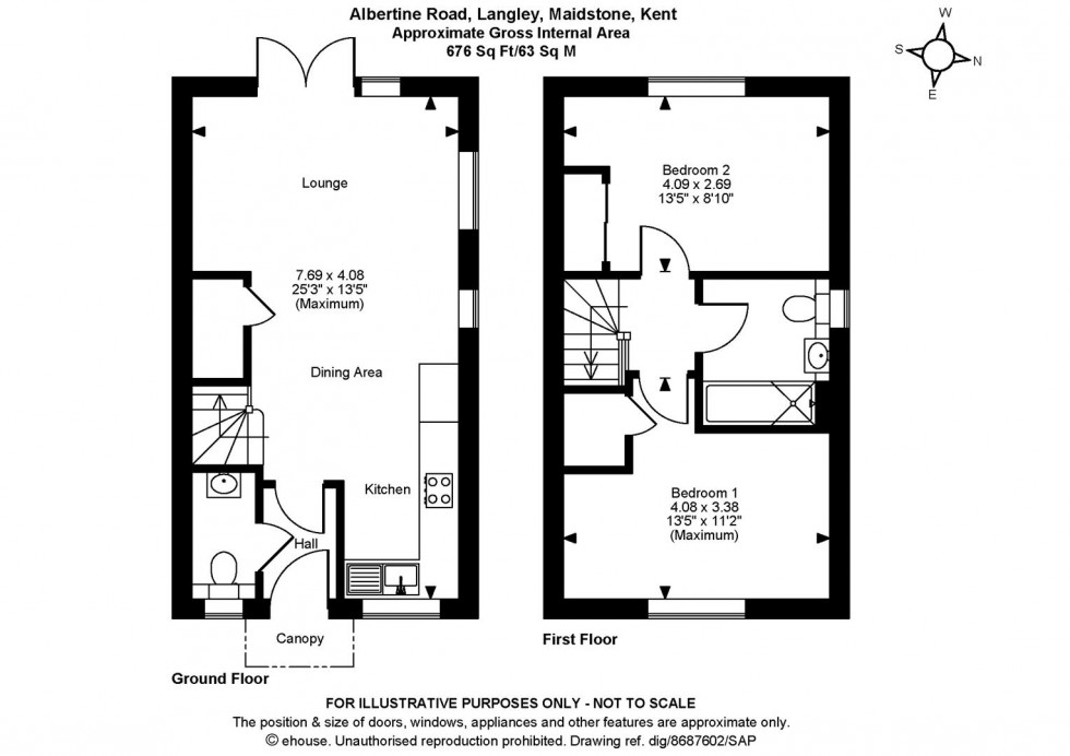 Floorplan for Albertine Road, Langley, Maidstone