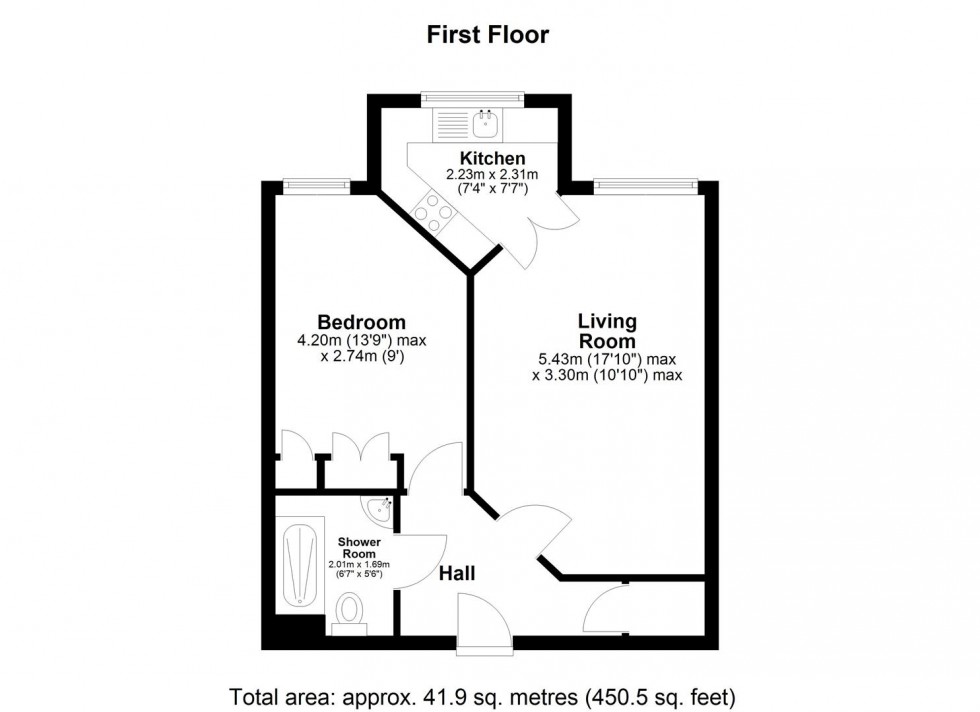 Floorplan for St. Lukes Avenue, Maidstone