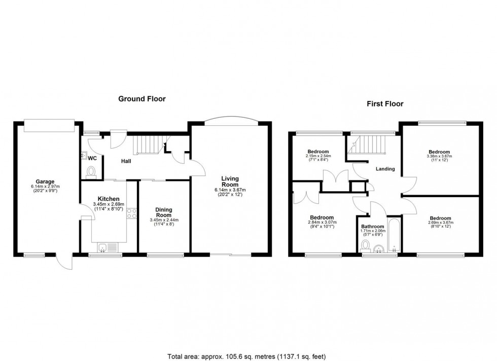 Floorplan for Hildenborough Crescent, Allington, Maidstone