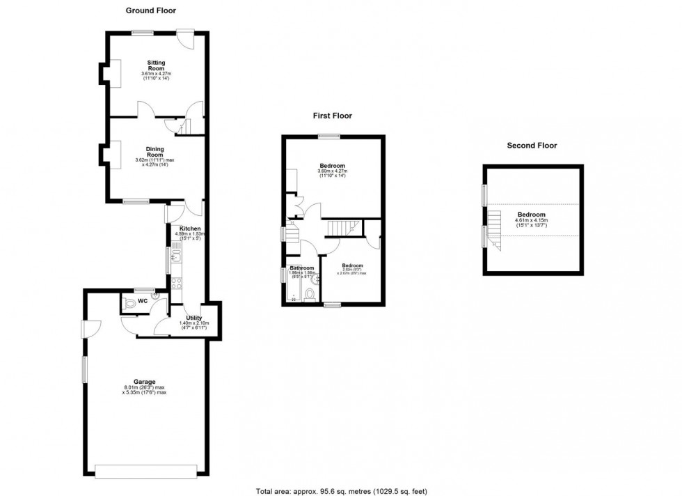 Floorplan for Maytham Road, Rolvenden Layne, Cranbrook