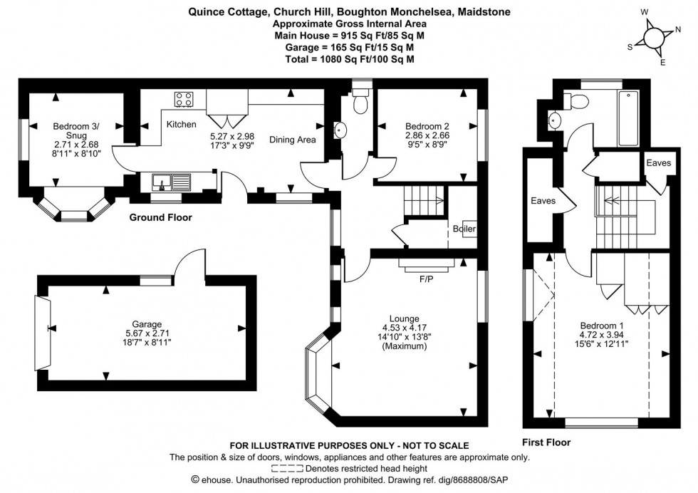 Floorplan for Church Hill, Boughton Monchelsea, Maidstone