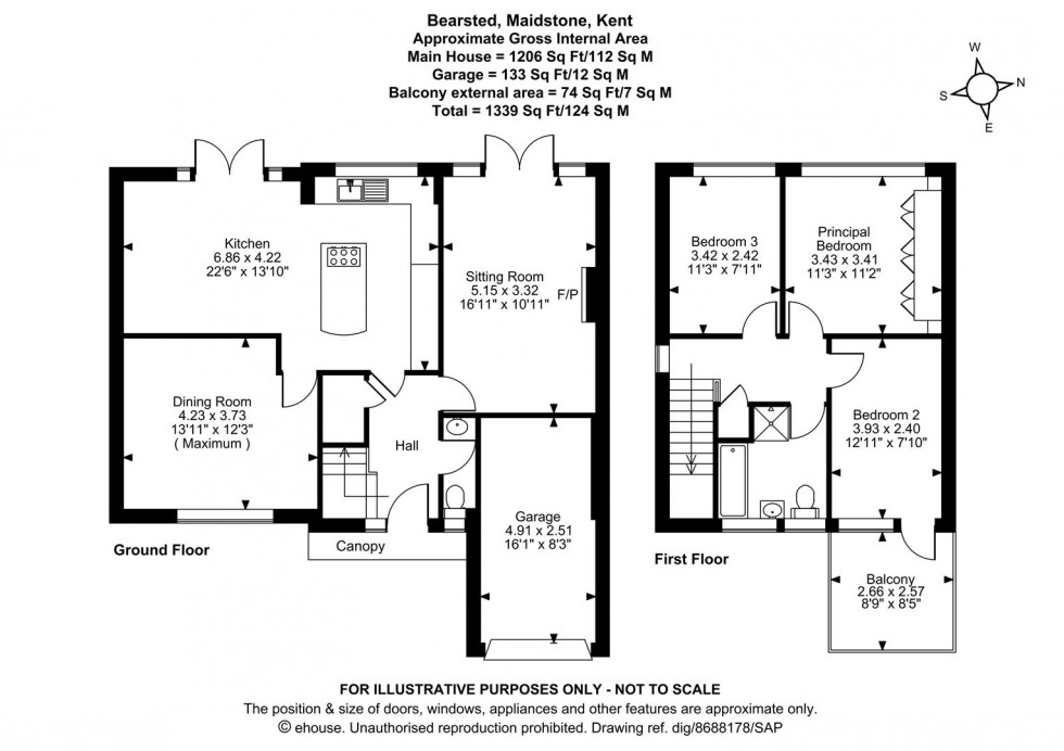 Floorplan for Merton Road, Bearsted, Maidstone