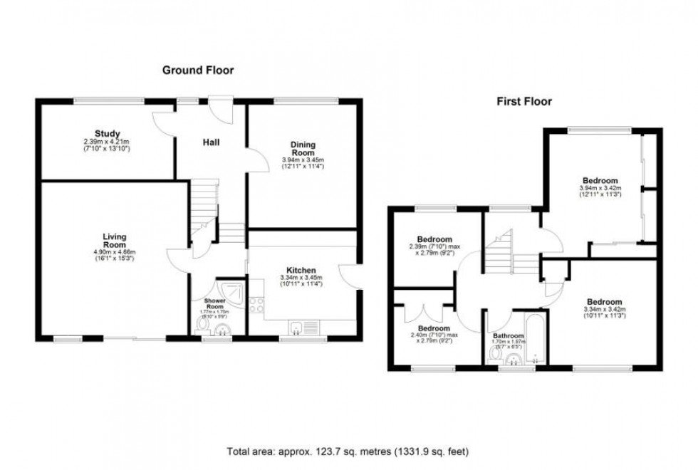 Floorplan for Polhill Drive, Chatham