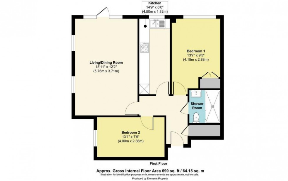 Floorplan for Friars View, Aylesford