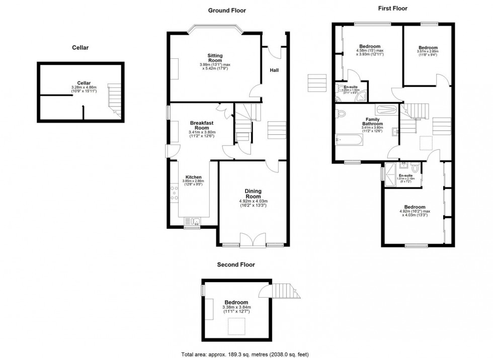 Floorplan for Bower Mount Road, Maidstone