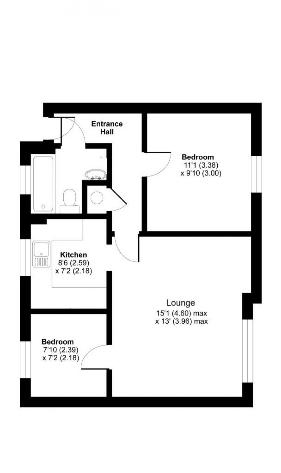 Floorplan for Basing Close, Maidstone