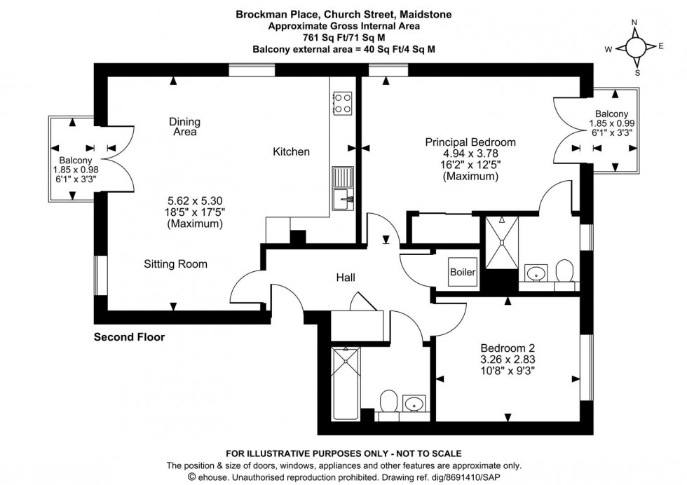 Floorplan for Church Street, Maidstone