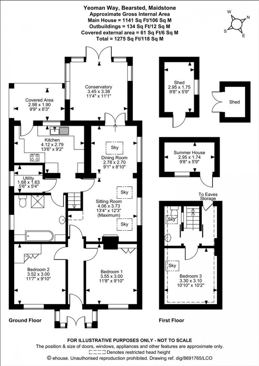 Floorplan for Yeoman Way, Bearsted, Maidstone
