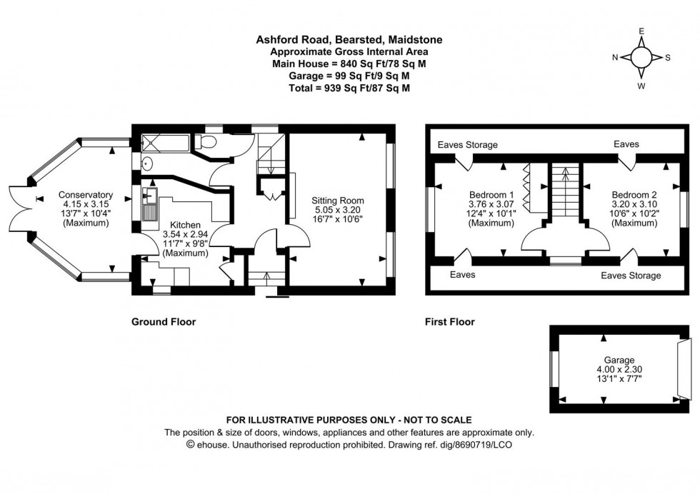 Floorplan for Ashford Road, Bearsted, Maidstone