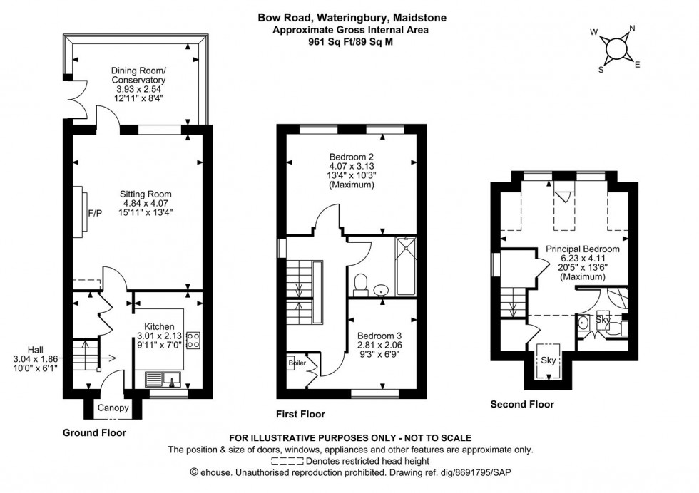 Floorplan for Bow Road, Wateringbury, Maidstone