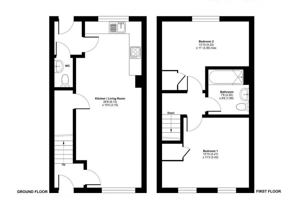 Floorplan for Bluebell Way, Allington, Maidstone