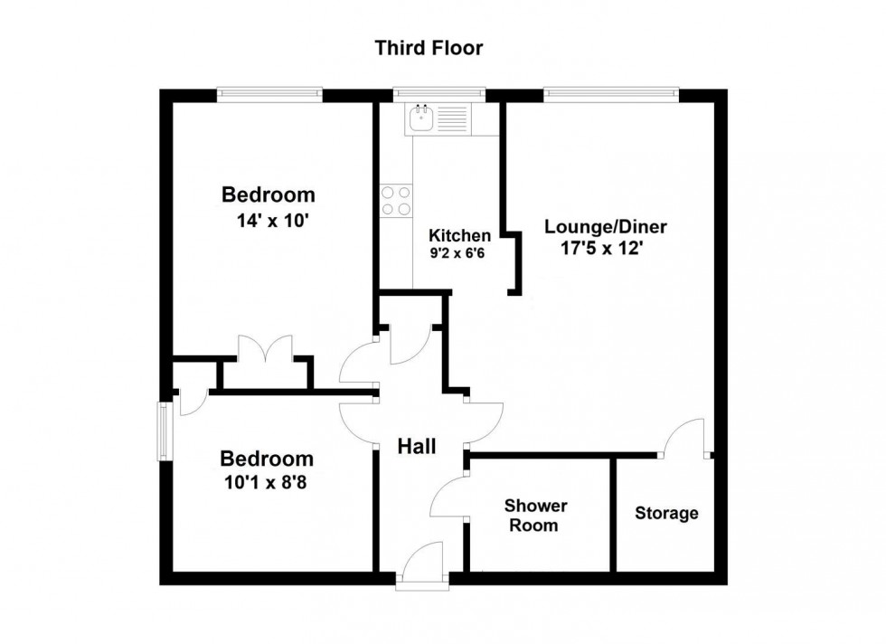 Floorplan for Queen Anne Road, Maidstone