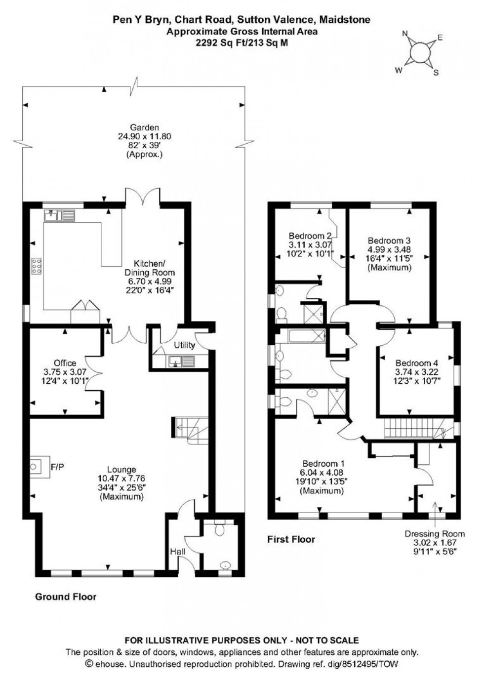 Floorplan for Chart Road, Sutton Valence, Maidstone