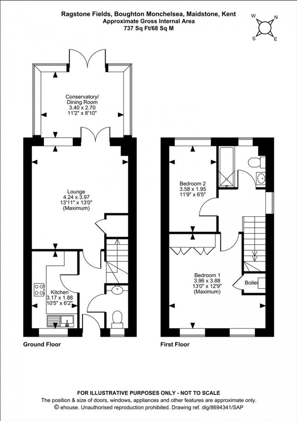 Floorplan for Ragstone Fields, Boughton Monchelsea, Maidstone