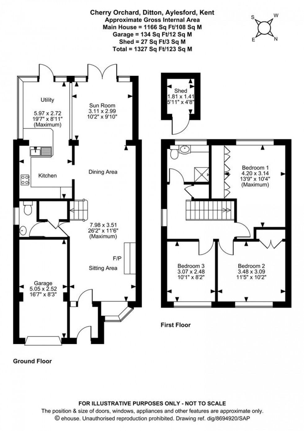 Floorplan for Cherry Orchard, Ditton, Aylesford