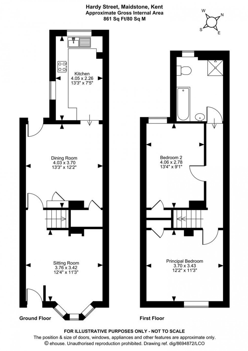 Floorplan for Hardy Street, Maidstone