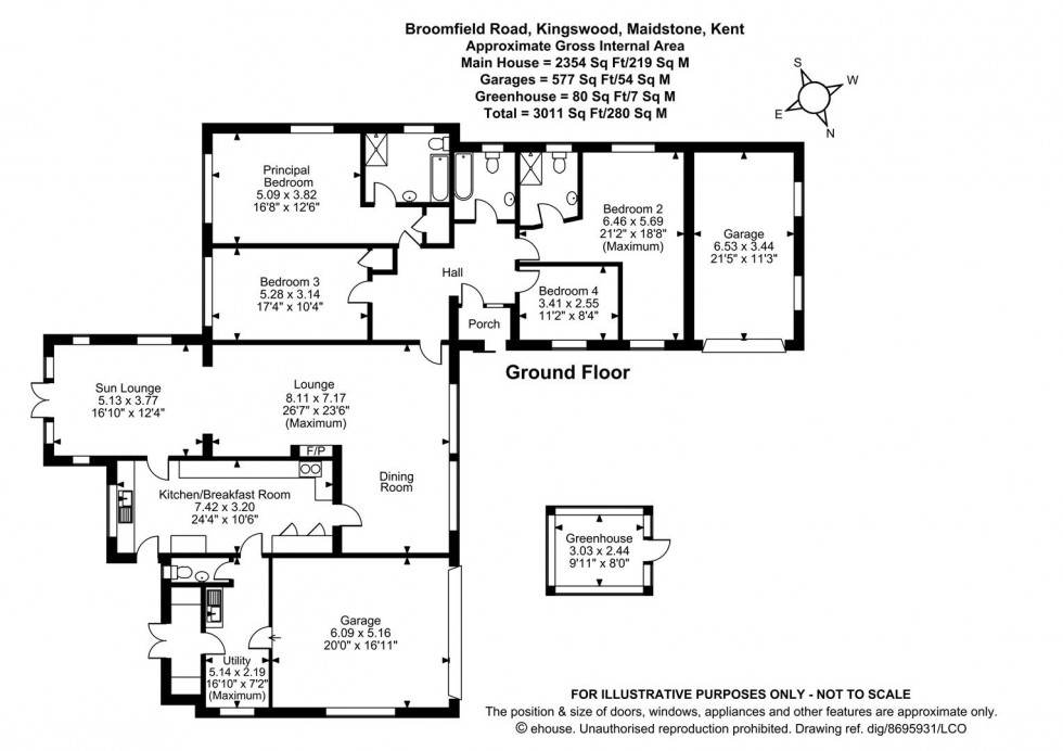 Floorplan for Broomfield Road, Kingswood, Maidstone