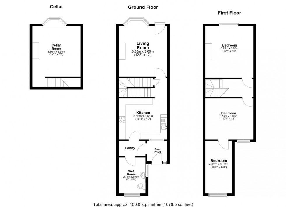 Floorplan for Upper Fant Road, Maidstone
