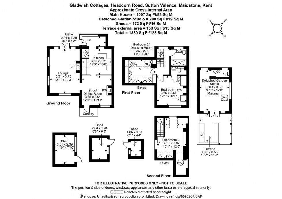 Floorplan for Headcorn Road, Sutton Valence, Maidstone