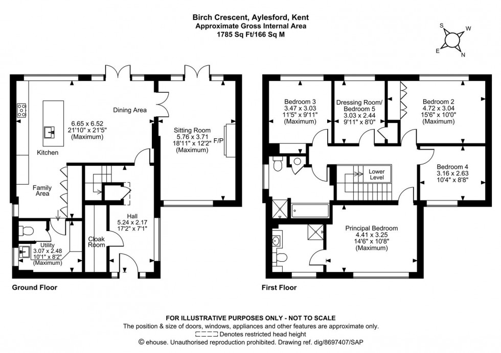 Floorplan for Birch Crescent, Aylesford