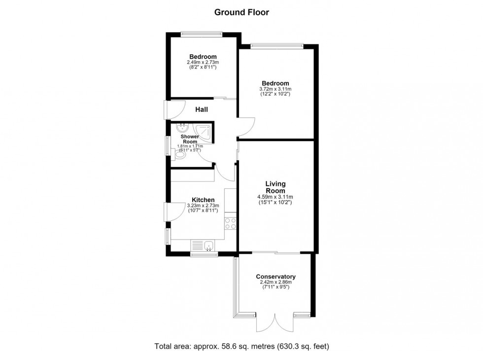 Floorplan for Newbury Avenue, Maidstone