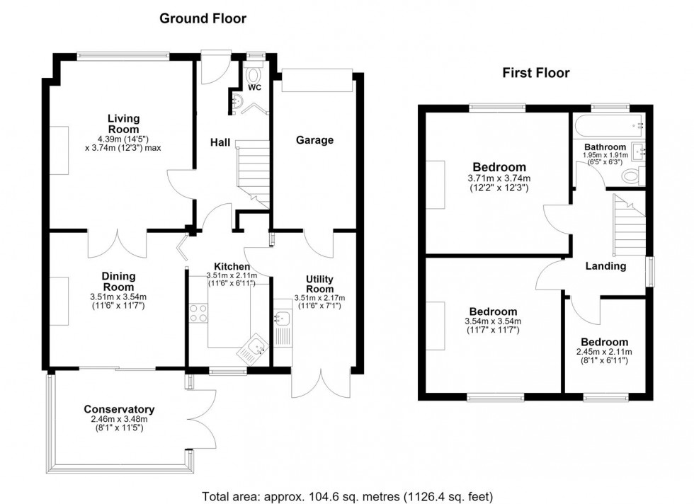 Floorplan for Tyland Lane, Sandling, Maidstone