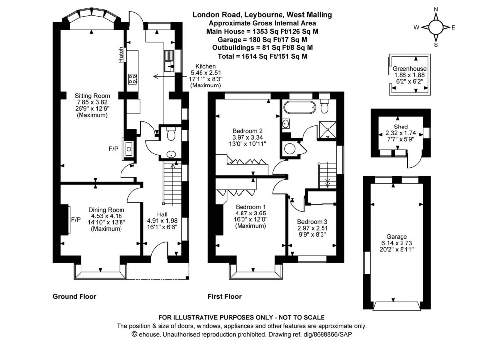 Floorplan for London Road, Leybourne