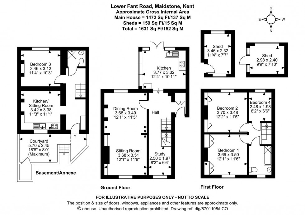 Floorplan for Lower Fant Road, Maidstone